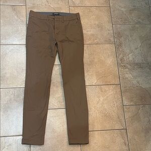 Express Men's Dark Tan/ Brown Chinos